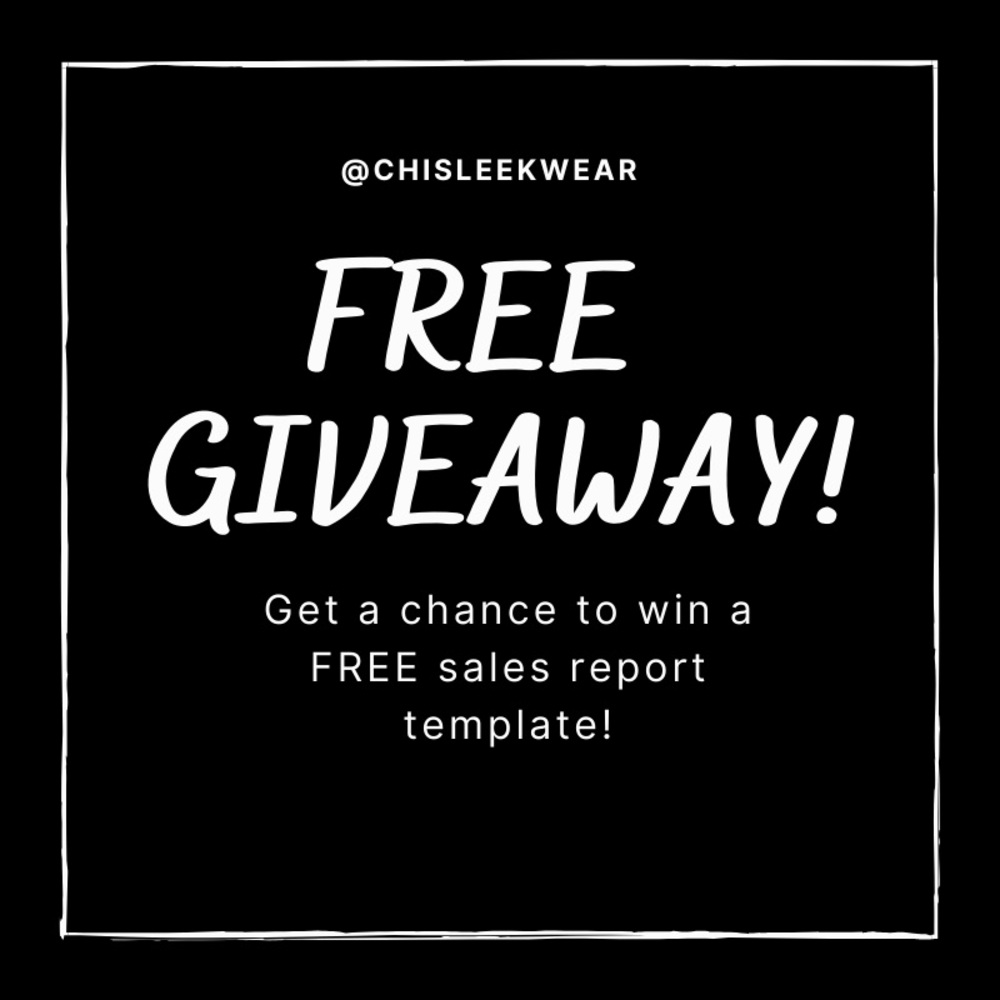 FREE GIVEAWAY!! Resellers Sales Report Template